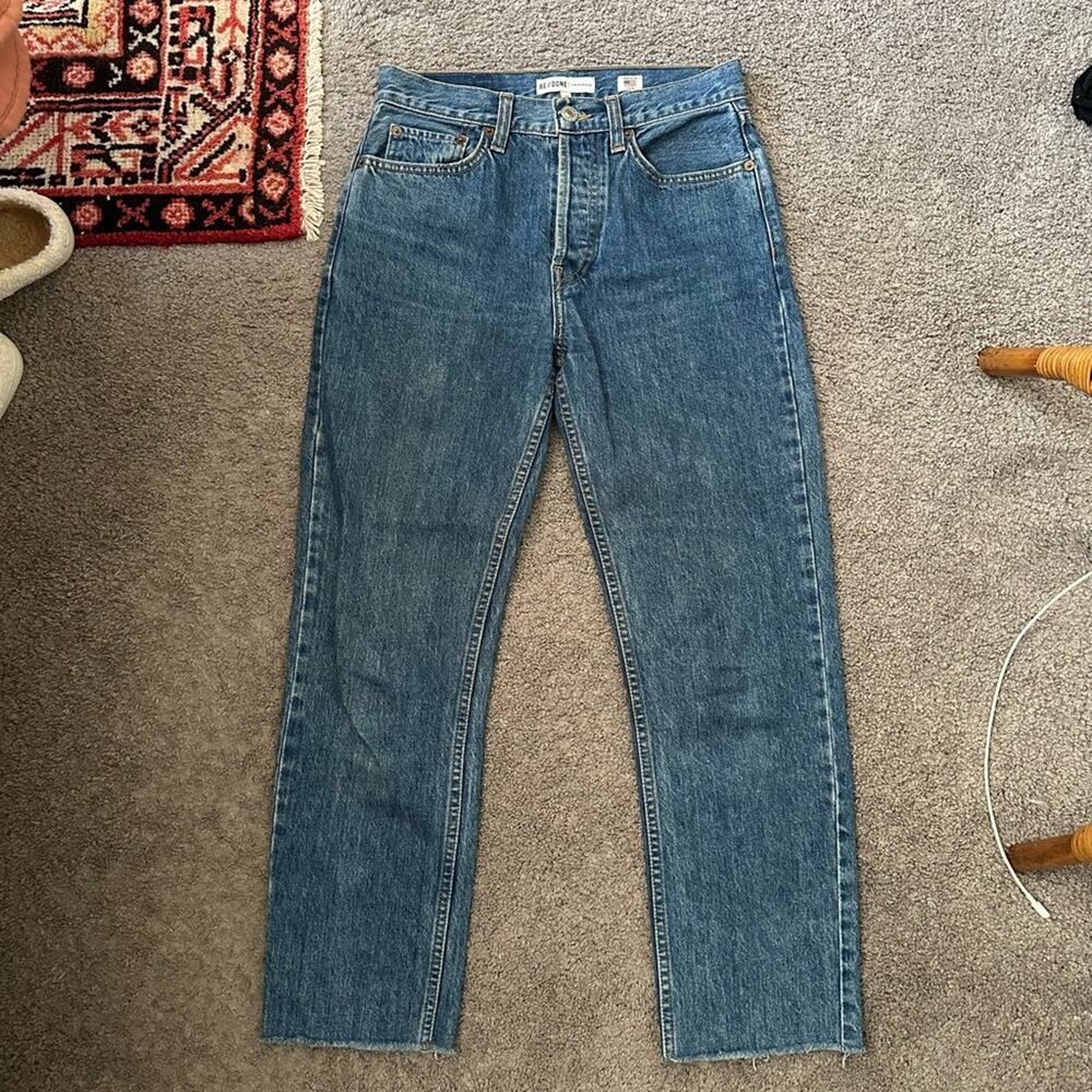 RE/DONE High Rise Stovepipe Jeans